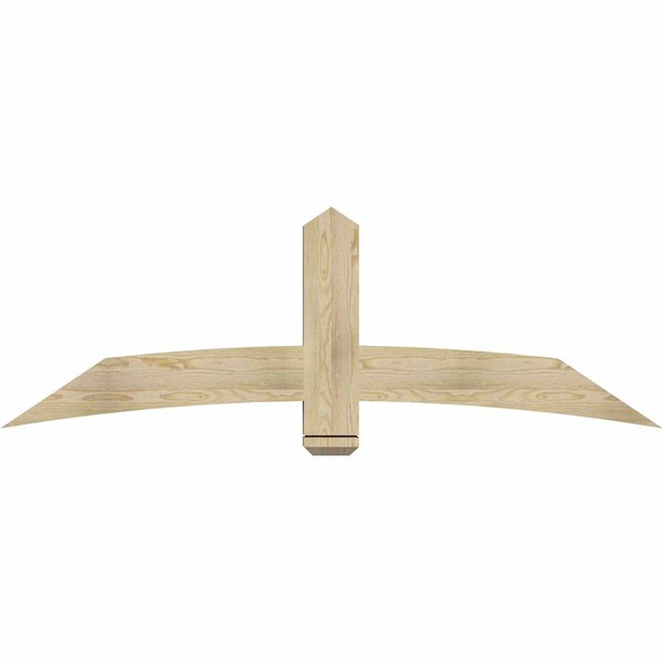 Ekena Millwork Bellingham Rough Sawn Timber Gable Bracket, Douglas Fir, 72"W x 24"H x 4"D x 6"F, 8/12 Pitch GBW072X24X0406BEL00RDF - main